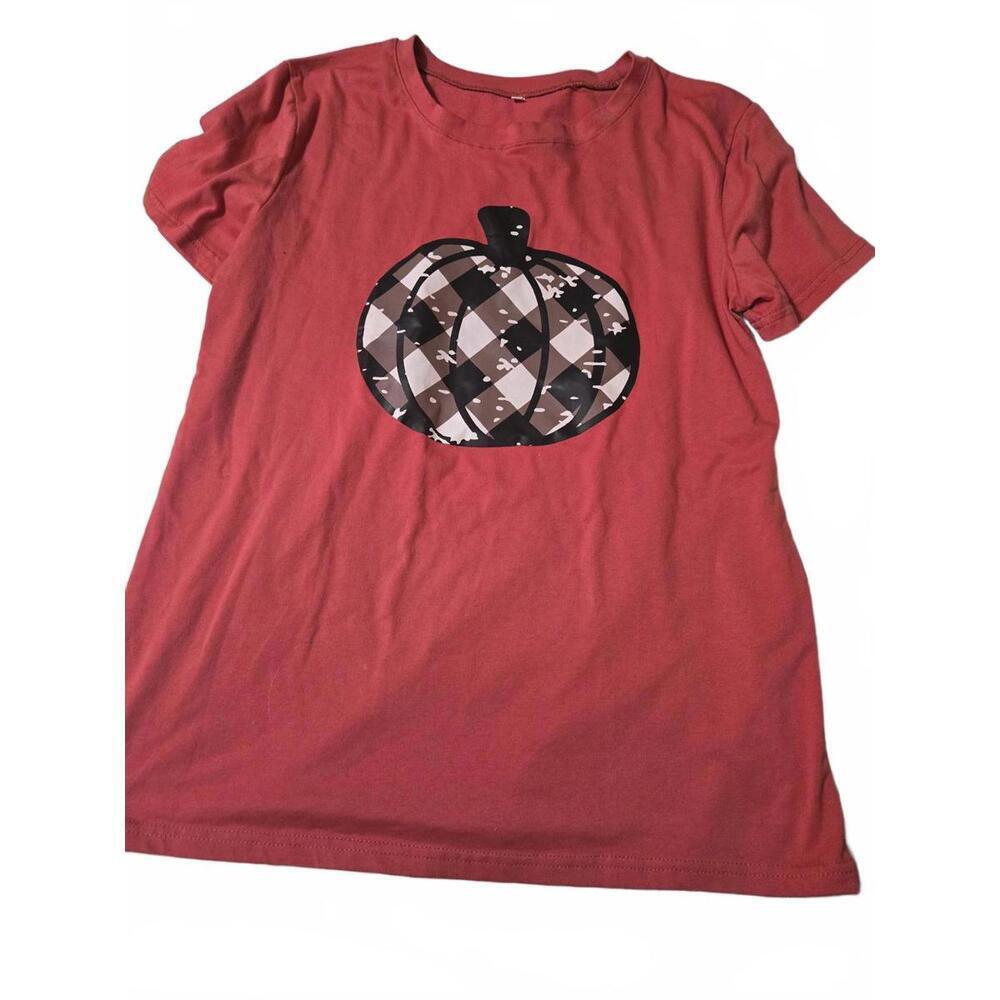 Pink Pumpkin Graphic T-Shirt Medium